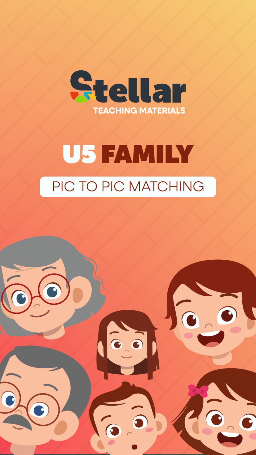 Picture to Picture Matching Game: Family