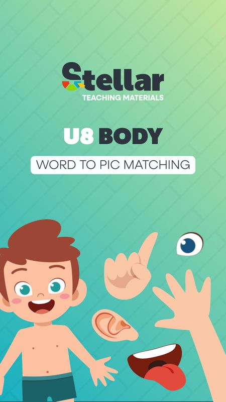 Word to Picture Matching Game: Body