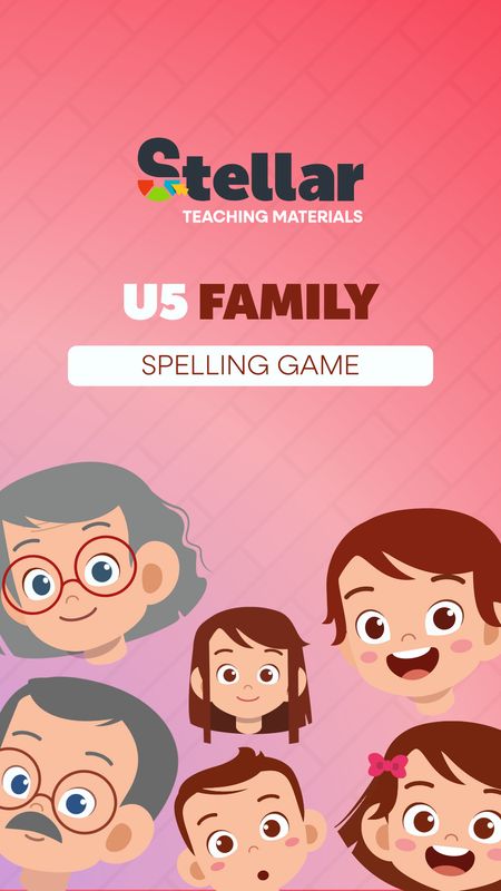 Spelling game: Family