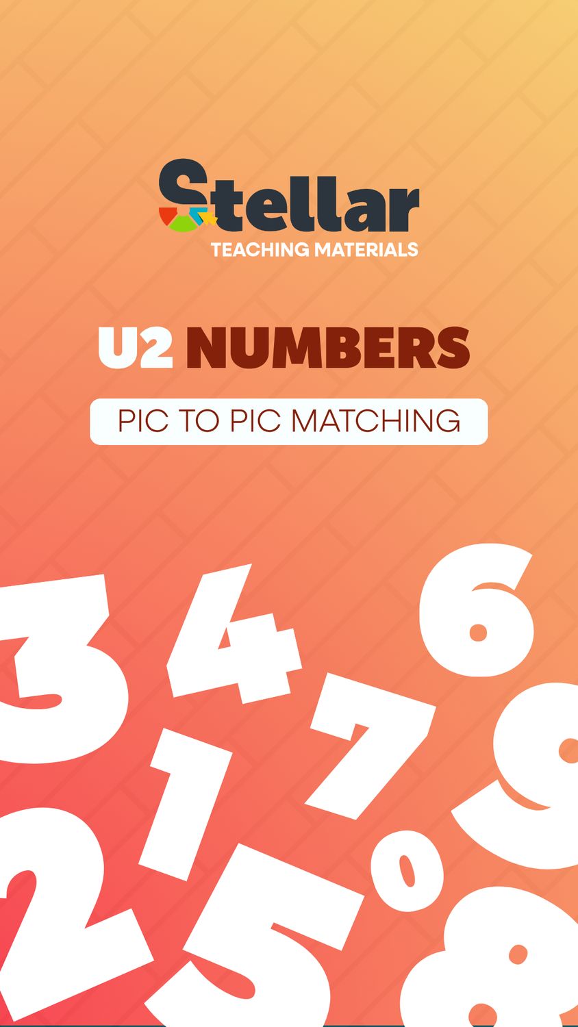 Picture to Picture Matching Game: Numbers