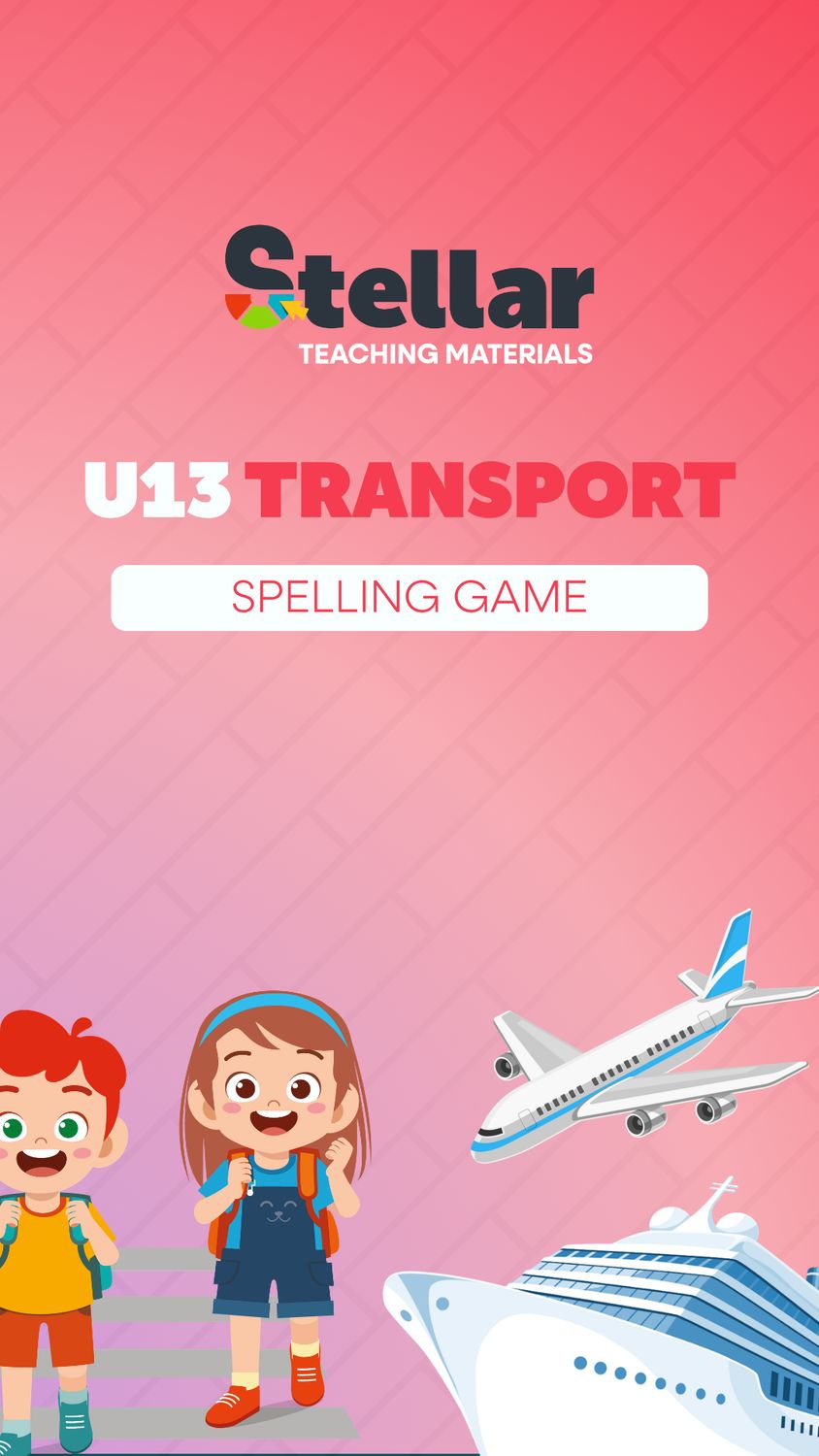 Spelling Game: Transport
