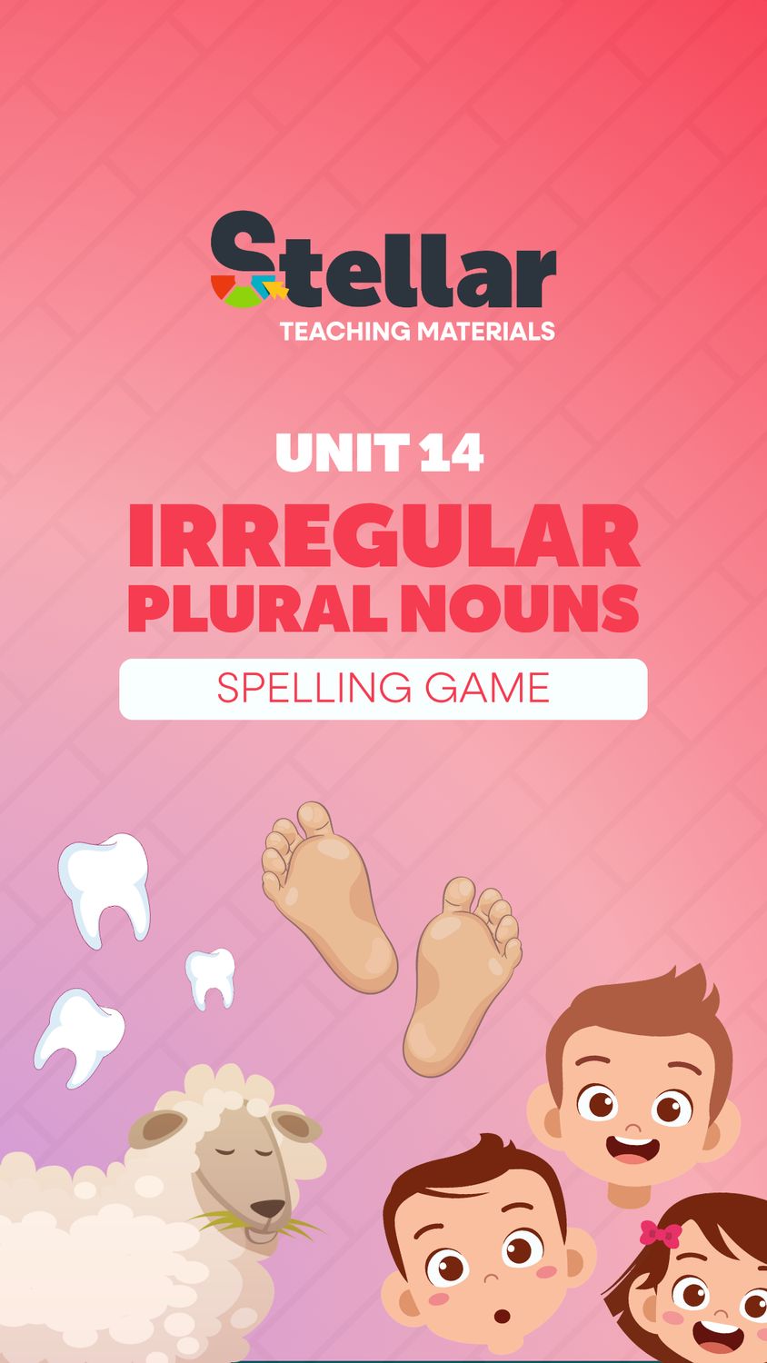 Spelling Game: Plural Nouns