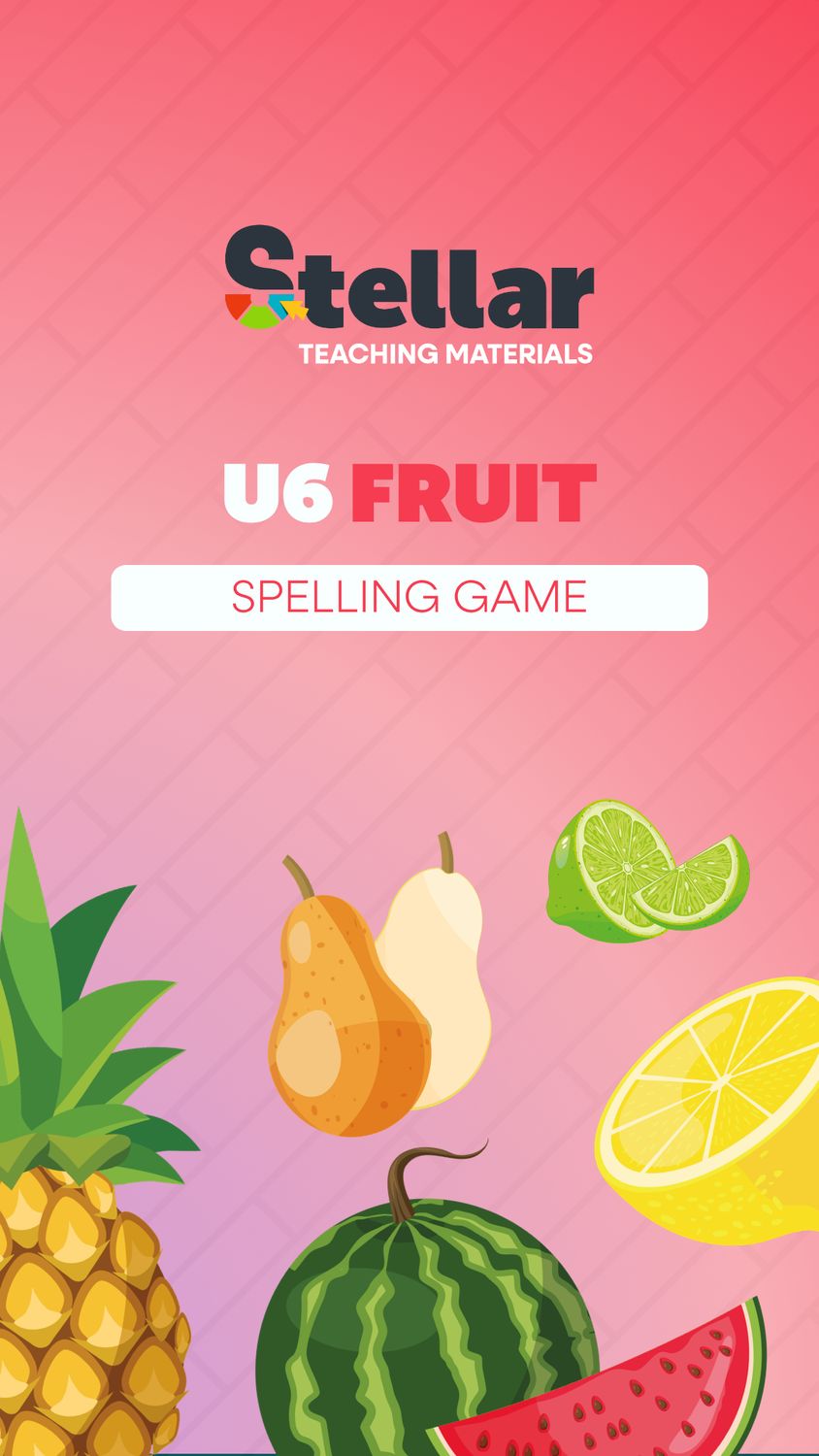 Spelling game: Fruit