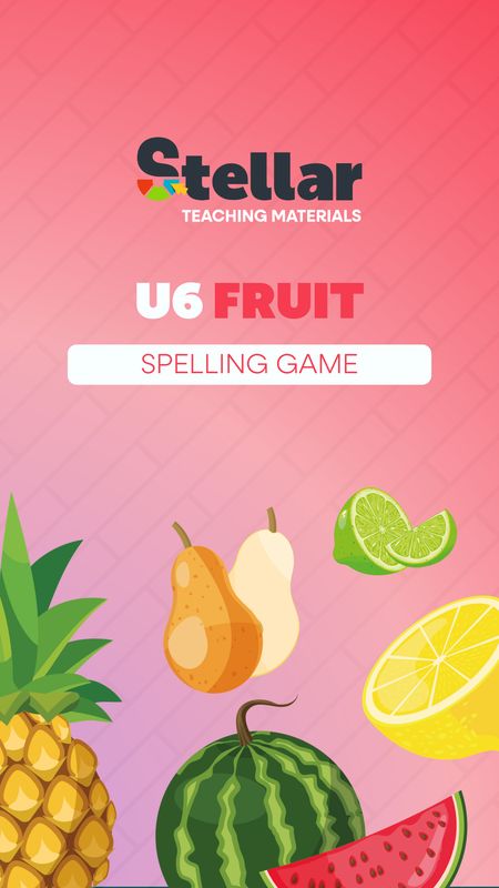 Spelling game: Fruit
