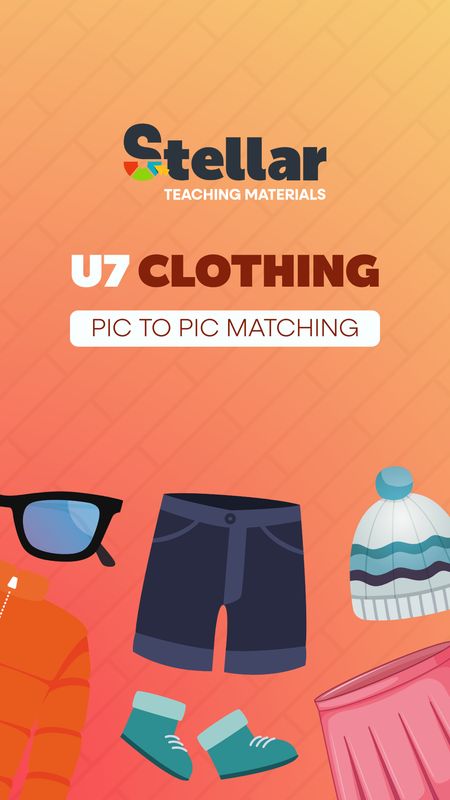 Picture to Picture Matching Game: Clothing
