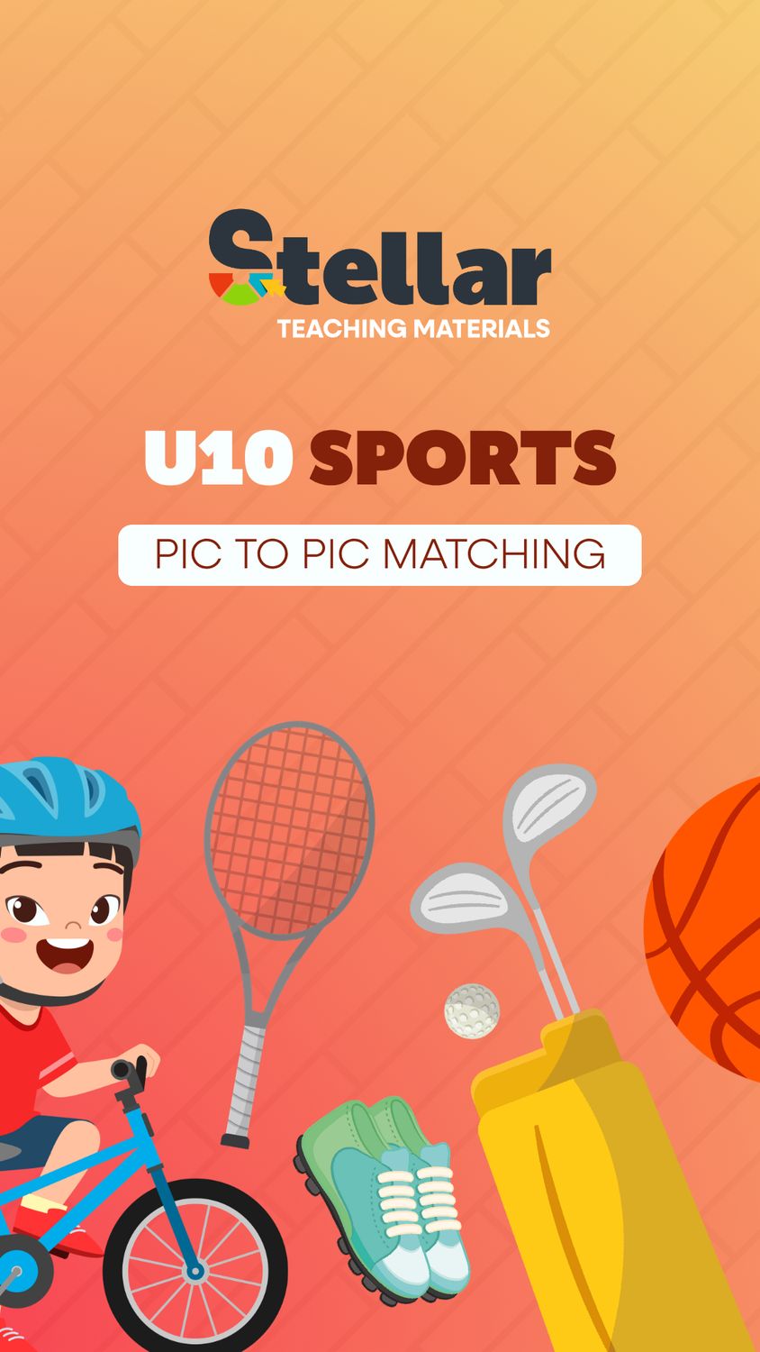 Picture to Picture Matching Game: Sports