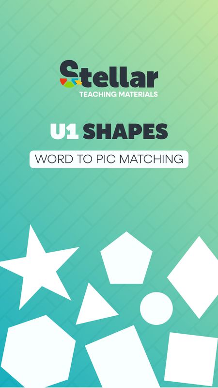 Word to Picture Matching Game: Shapes