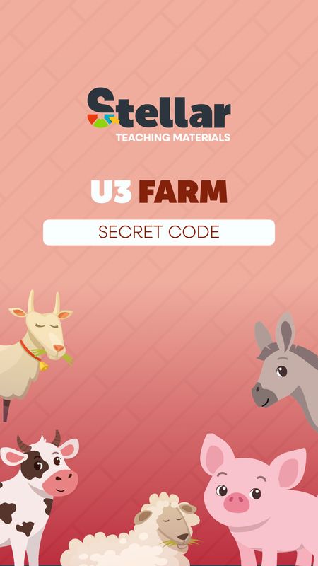 Secret Code Game: Farm Animals