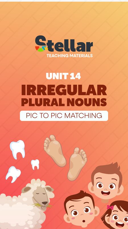 Picture to Picture Matching Game: Plural Nouns