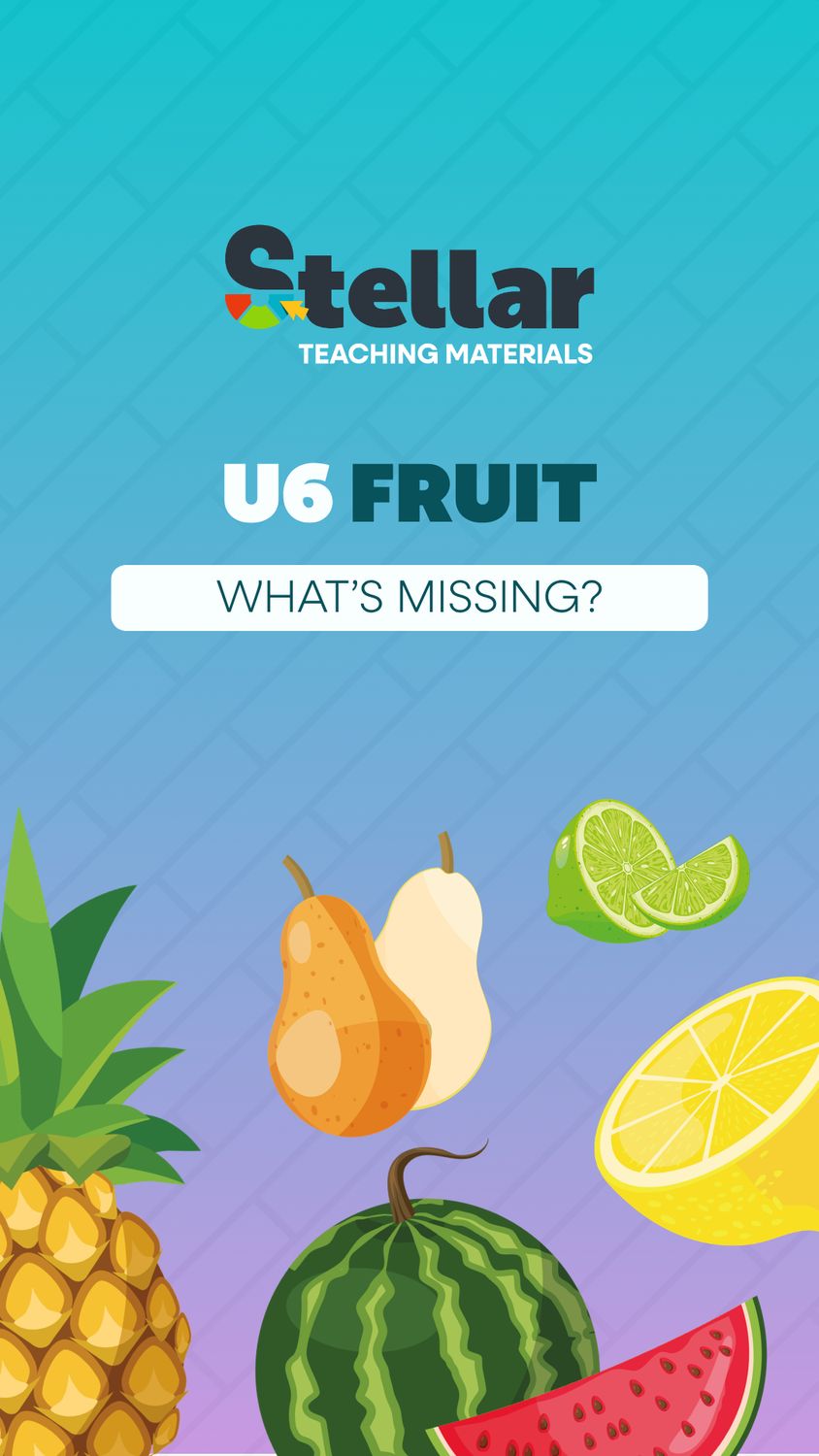 What's Missing Game: Fruit