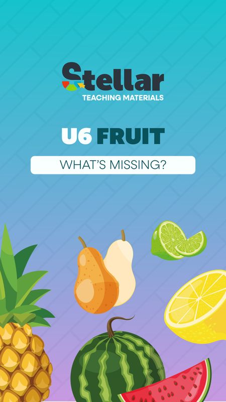 What's Missing Game: Fruit