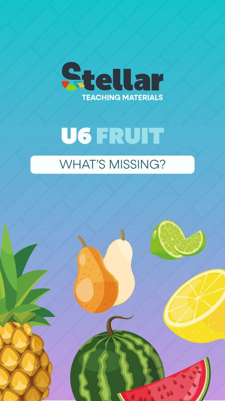 What's Missing Game: Fruit