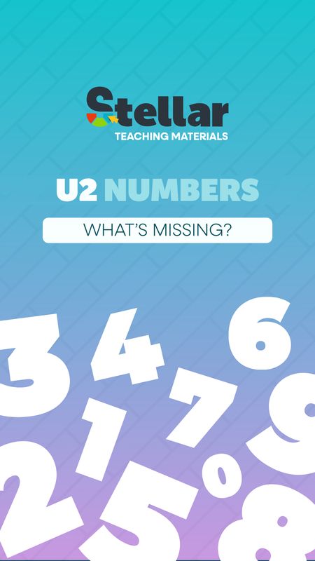 What's Missing? Game: Numbers
