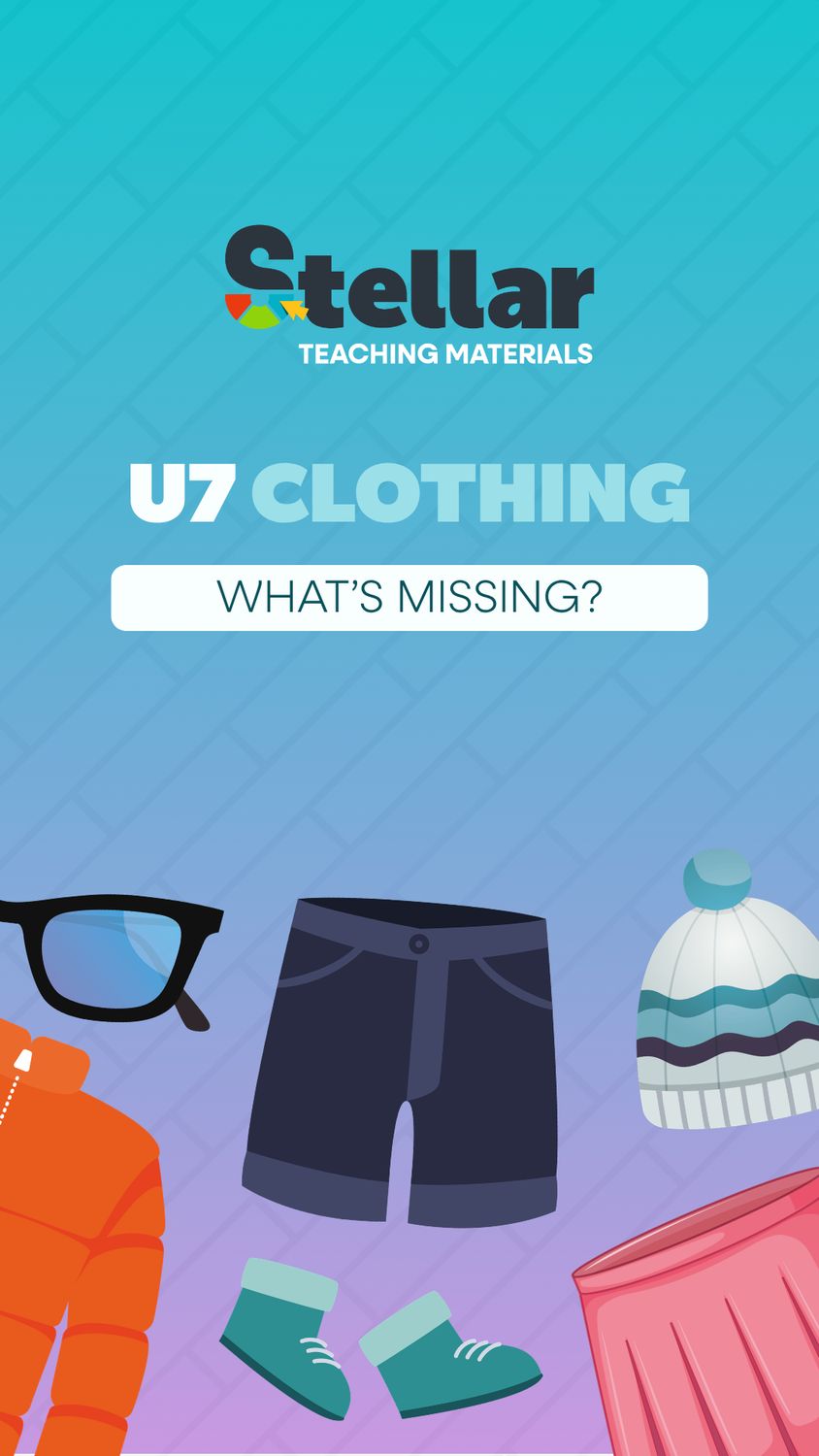 What's Missing Game: Clothing