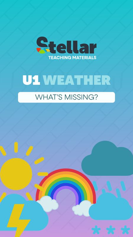What's Missing Game: Weather