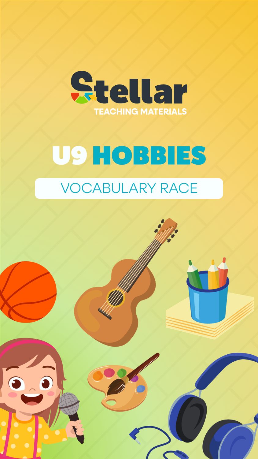 Vocabulary Race Game: Hobbies