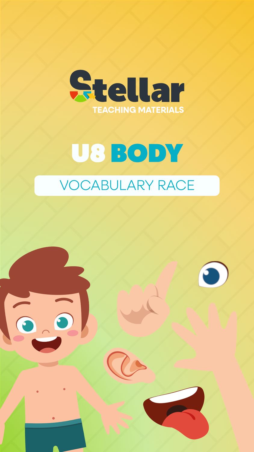 Vocabulary Race Game: Body