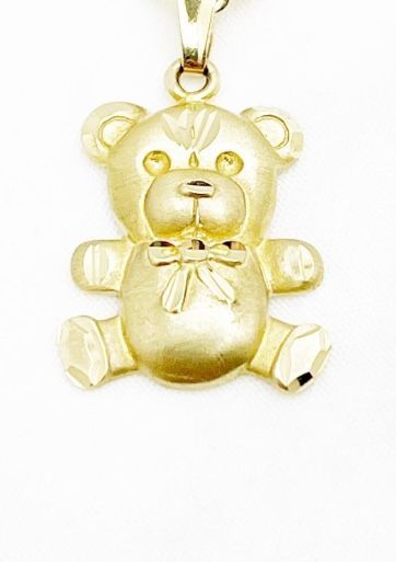 14 K Yellow Gold Teddy  Bear Charm