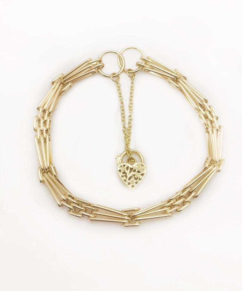 14 K Yellow Gold Bracelet Size 8