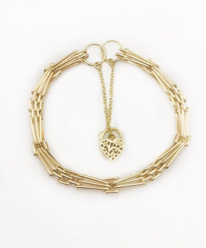 14 K Yellow Gold Bracelet Size 8