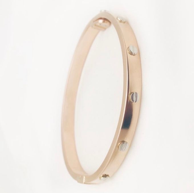 14K Pink Gold Bangle