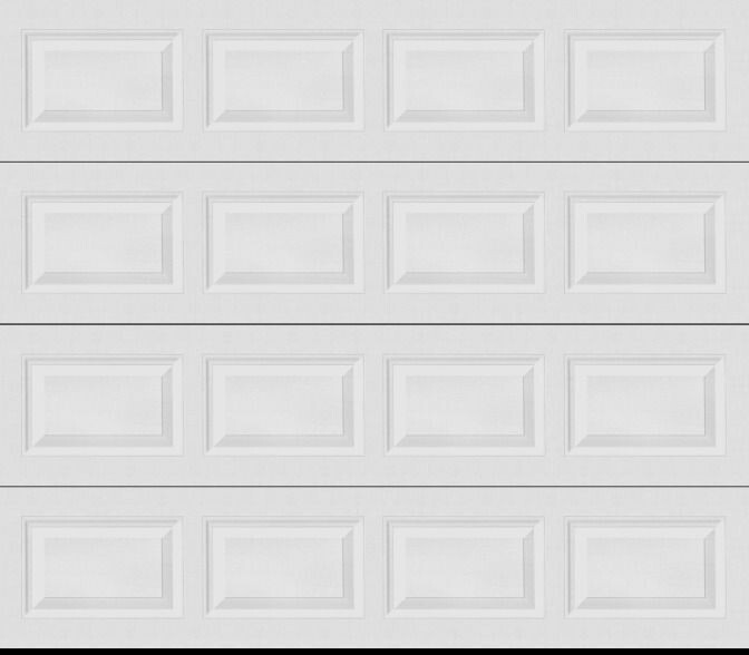 8x7 Amarr Lincoln 1000 Garage Door - White