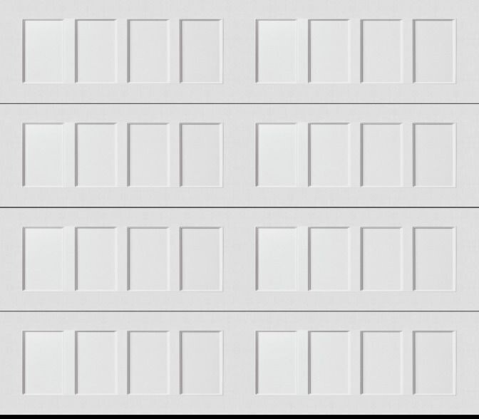 8x7 Amarr Hillcrest 1000 Carriage House Garage Door - White