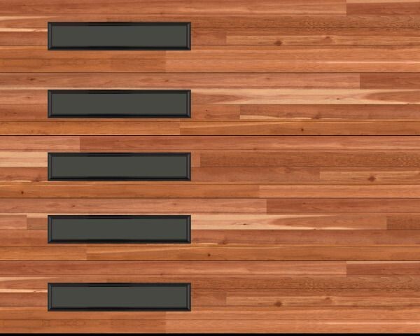 10x8 Amarr Northwoods 3138 Modern Plank Garage Door - Cedar