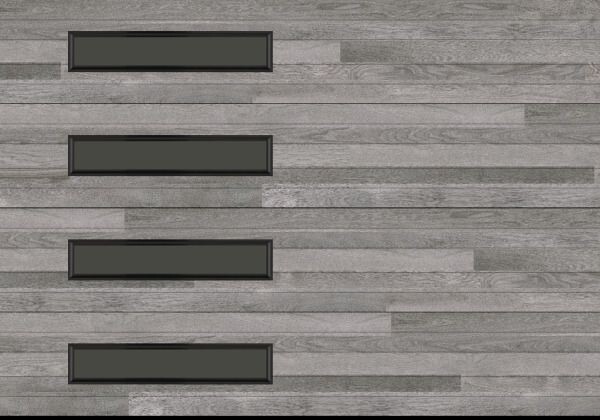 10x7 Amarr Northwoods 3138 Modern Plank Garage Door - Aspen Gray