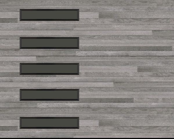 10x8 Amarr Northwoods 3138 Modern Plank Garage Door - Aspen Gray