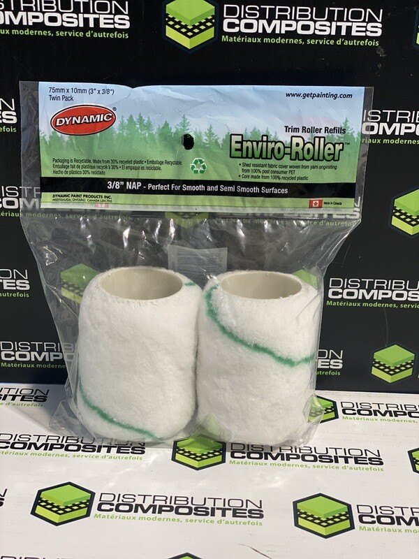 Rouleau de garniture de rechange 3" x 3/8"