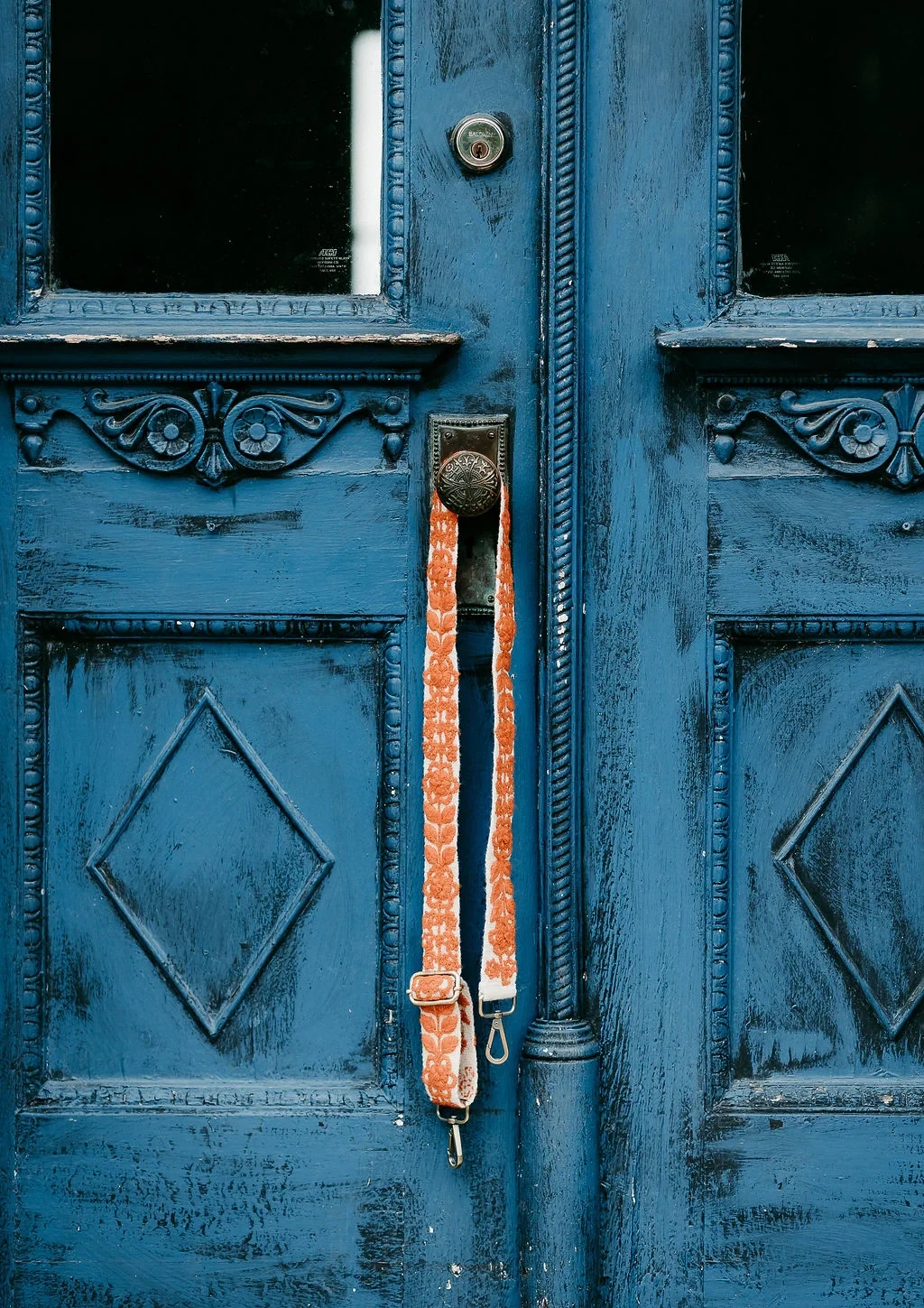 Rachel Adjustable Strap Orange/White