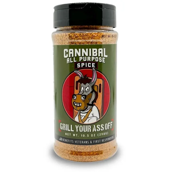Cannibal All Purpose Spice - Seasoning, Cooking, Kitchen Rub - 12oz Bottle