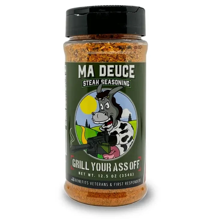 Ma Deuce Steak Seasoning™ - Beef, Meat, Kitchen, BBQ Rubs - 14oz Bottle