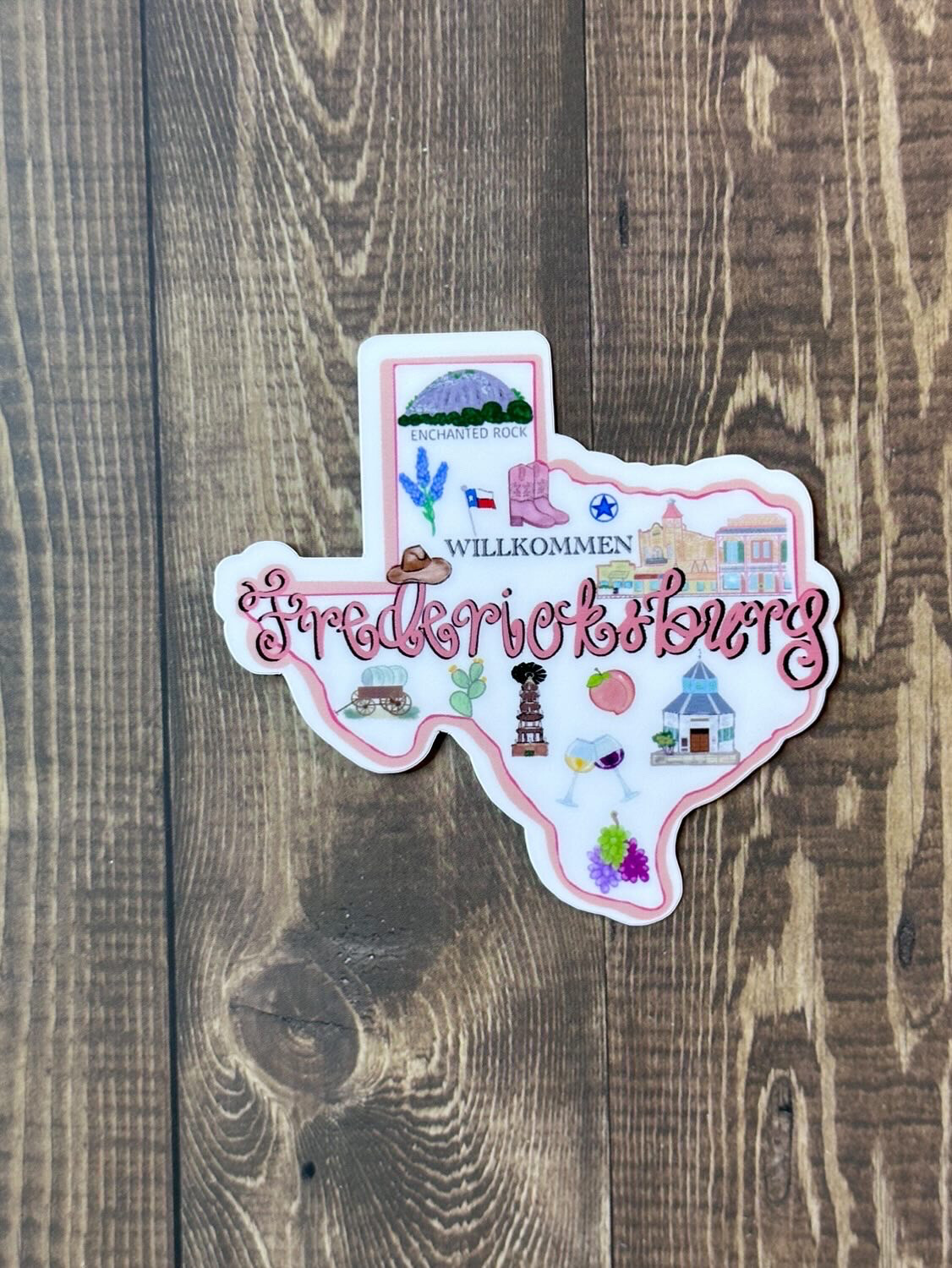Fredericksburg Waterproof Sticker