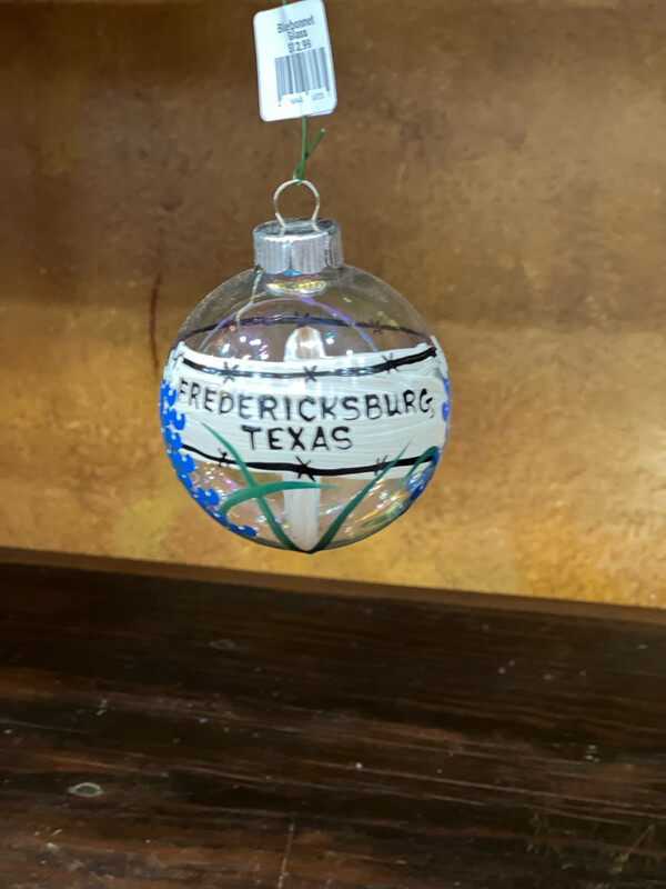 Bluebonnet Glass Ornament