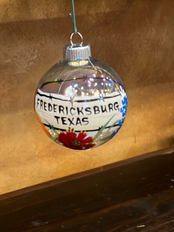 Floral Glass Ornament