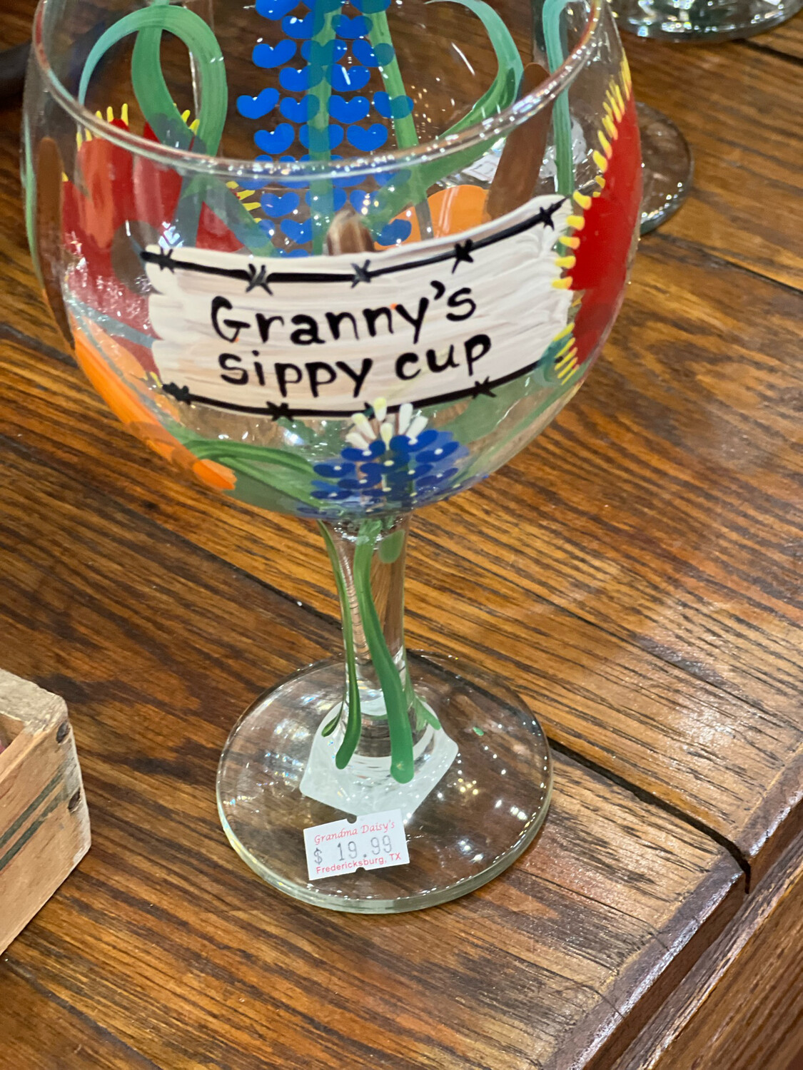Granny&#39;s Sippy Cup Wine Glass