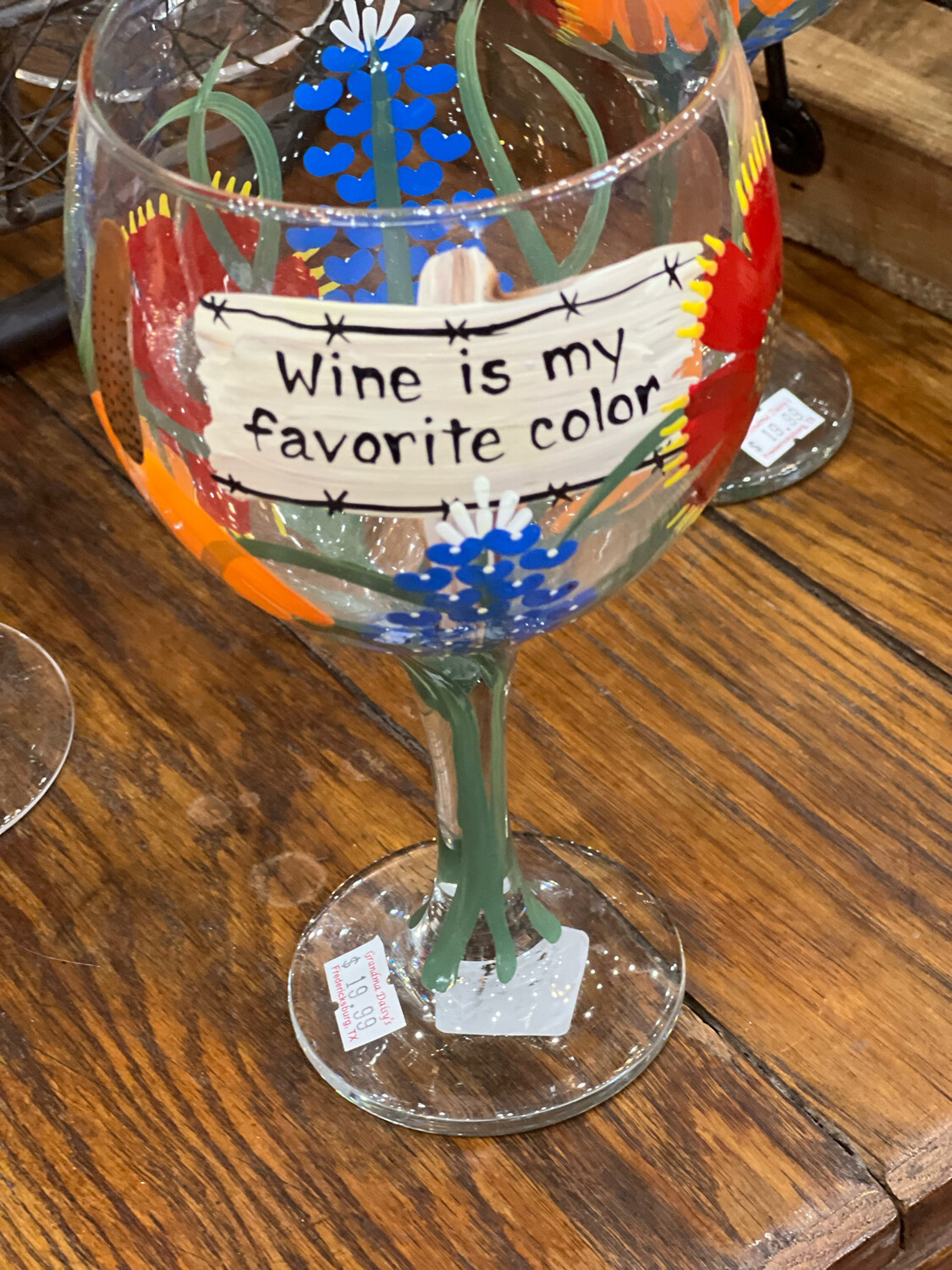 Wine is My Favorite Color Wine Glass