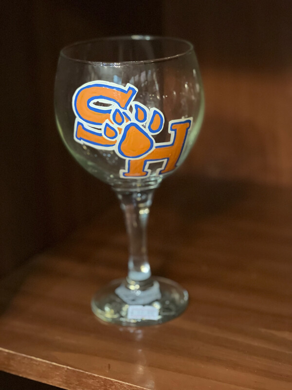 Sam Houston Wine Glass