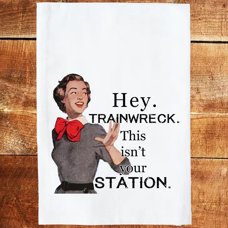 TRAINWRECK DISH TOWEL
