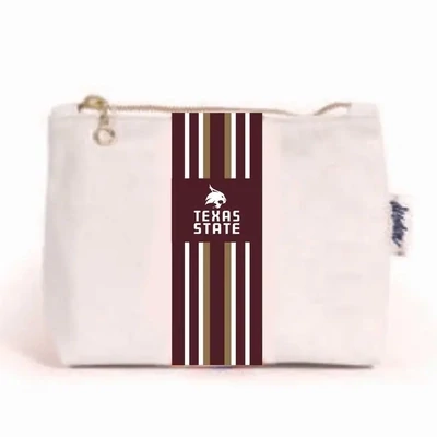 Texas State small canvas pouch