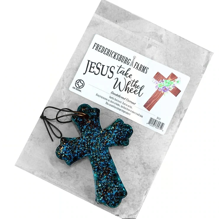 Teal Cross Freshie -- Jesus