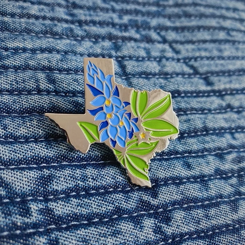 Texas Bluebonnet Lapel Pin