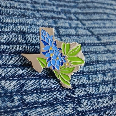 Texas Bluebonnet Lapel Pin