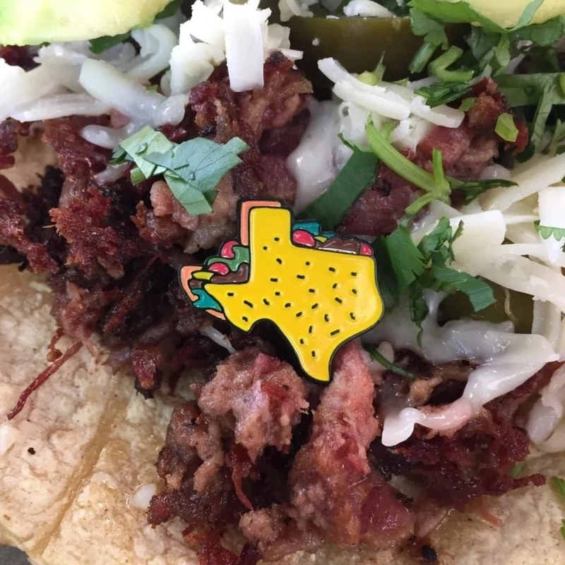 Texas Taco Lapel Pin
