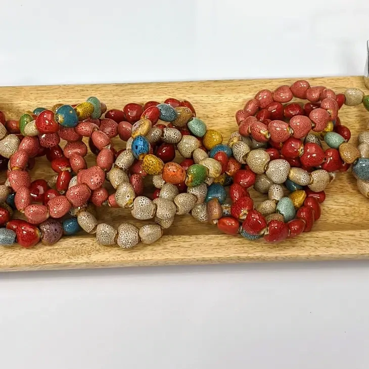 Heart Shaped Clay Bracelets
