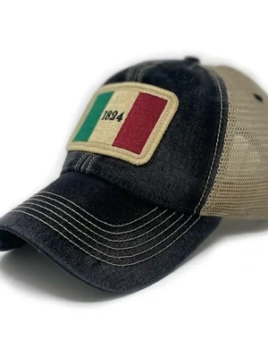 Alamo 1824 Flag Patch Trucker Hat