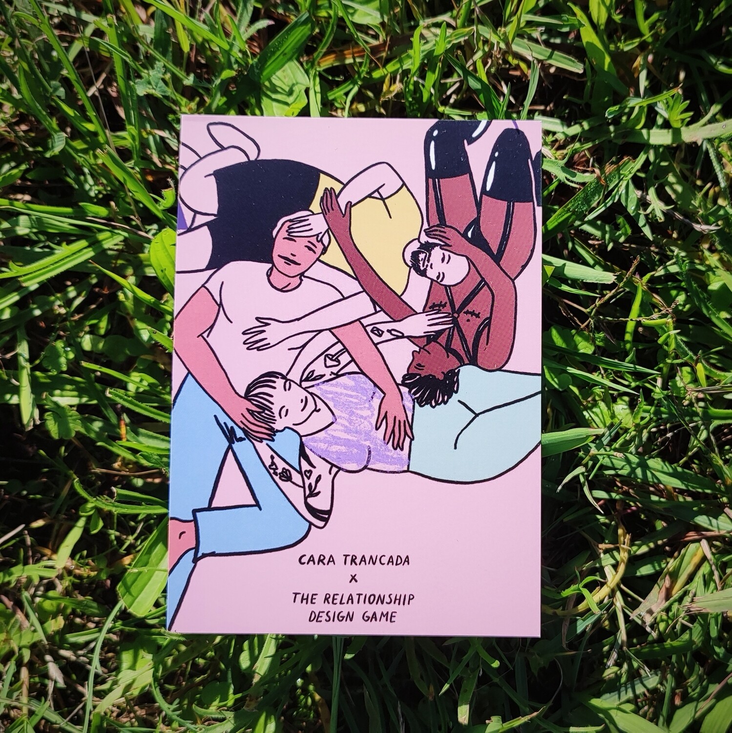 &quot;Cuddle Puddle&quot; Postcard | The Relationship Design Game x Cara Trancada