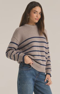 BOYFRIEND STRIPE SWEATER